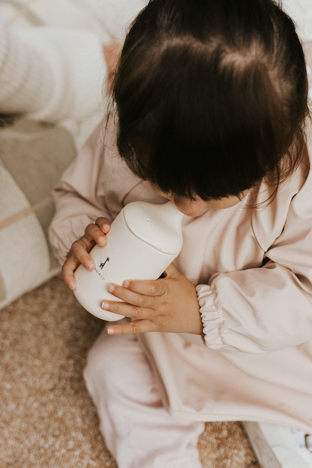 verre d'apprentissage en silicone : gobelet à paille et à bec Micasso & co