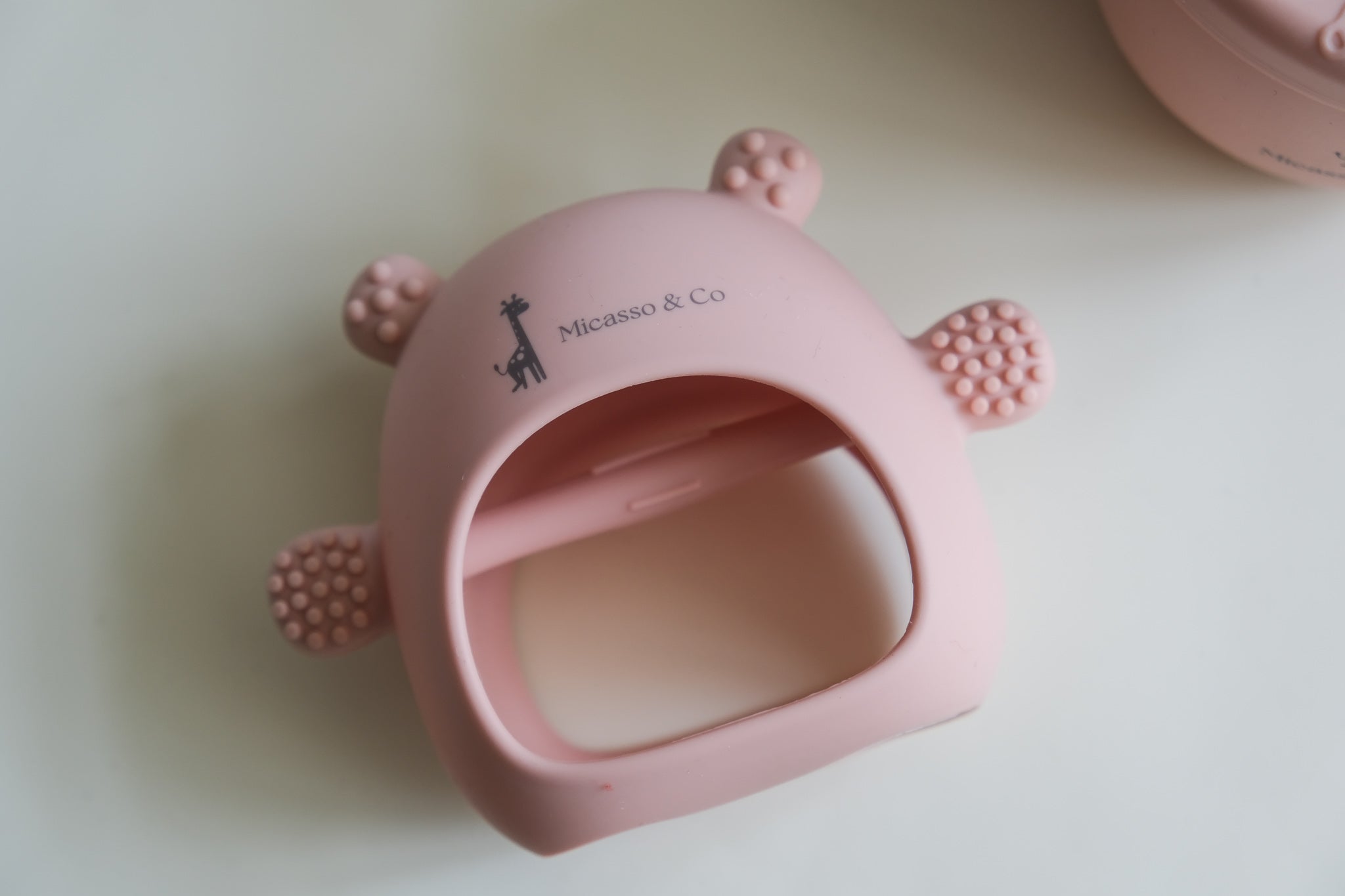 mitaine de dentition en silicone de micasso & co