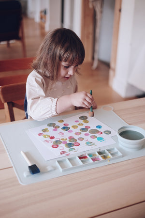 Napperon d’artiste en silicone pour enfant