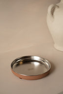 Asiette succion inox-silicone caramel