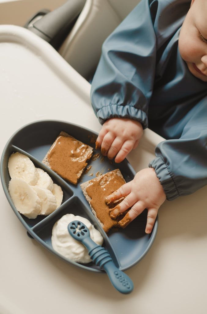 Assiette à succion divisée en silicone