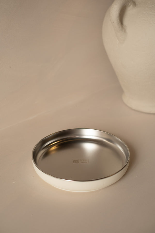 Assiette succion non-divisé blanc