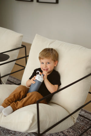 Bouteille d'eau en silicone souple 450 ml pour enfants, sans BPA, avec bouchon étanche
