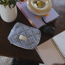 Pochette matelassée en coton biologique - Collection Vichy