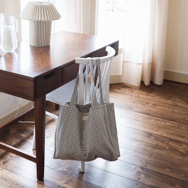 Fourre-tout en coton biologique - Collection Vichy