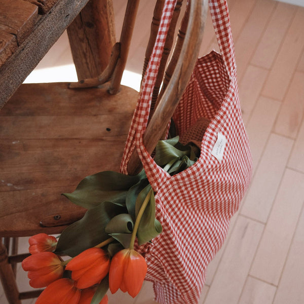 Fourre-tout en coton biologique - Collection Vichy