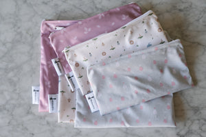 Ensemble de 2 sacs à collation et à sandwich réutilisables