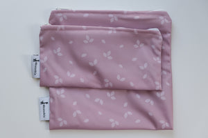 Ensemble de 2 sacs à collation et à sandwich réutilisables