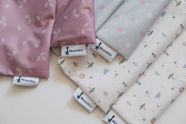 Ensemble de 2 sacs à collation et à sandwich réutilisables