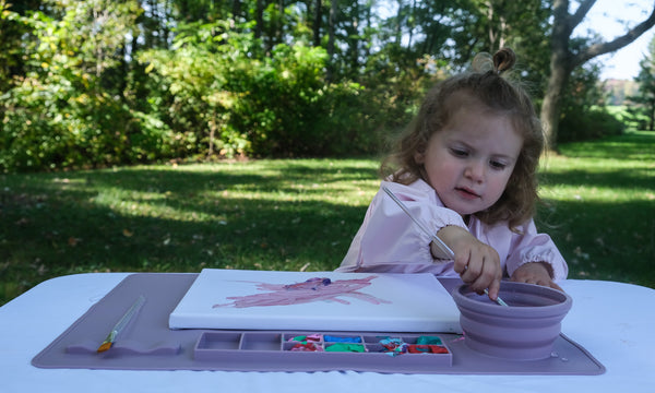 Napperon d’artiste en silicone pour enfant
