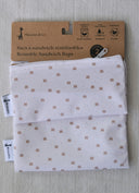 Ensemble de 2 sacs à collation et à sandwich réutilisables