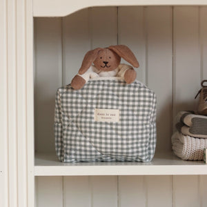 Pochette matelassée en coton biologique - Collection Vichy