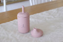 Gobelet en silicone à paille et à bec