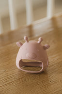 Mitaine de dentition en silicone pour bébé, girafe