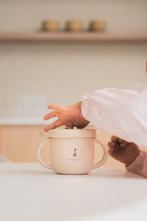 2-in-1 training cup for snacks and liquids