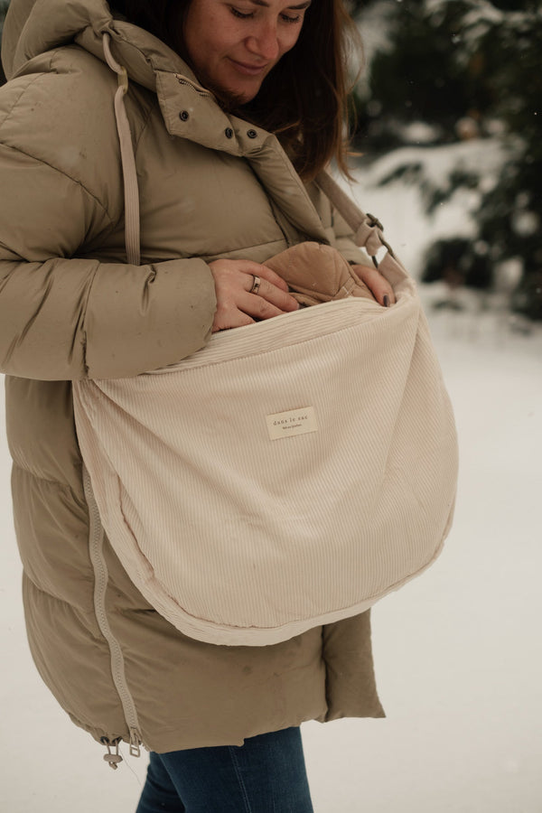 Sac Croissant en Corduroy - Bandoulière Ajustable & Fermeture Éclair