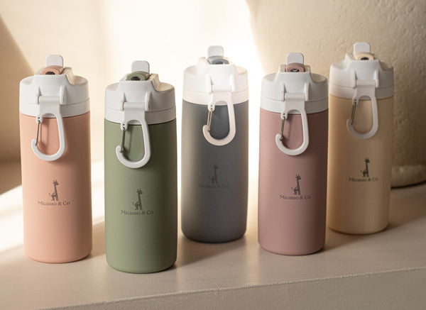 bouteille deau pour enfant en silicone micasso