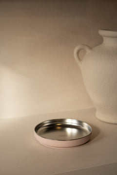 grande assiette enfant inox vieux rose