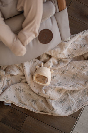 Mitaine de dentition en silicone pour bébé, girafe