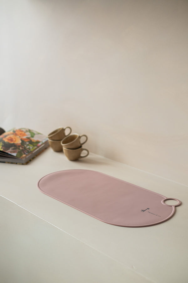 napperon souple en silicone, micasso and co, mauve