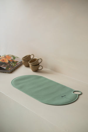 napperon souple en silicone, micasso and co, vert tendre