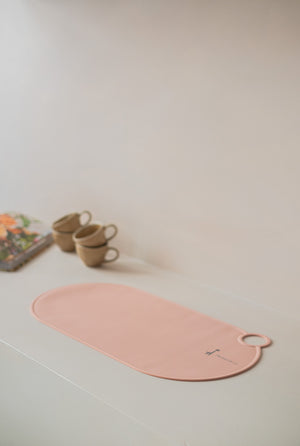 napperon souple en silicone, micasso and co, vieux rose