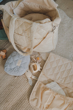 Sac à couches en coton biologique - Collection rayée