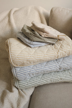 Sac à couches en coton biologique - Collection rayée