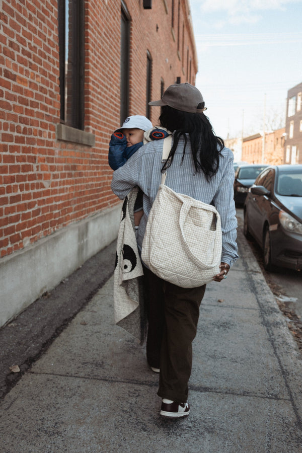 Sac à couches en coton biologique - Collection Vichy