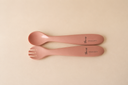 Ensemble cuillère et fourchette en silicone pour enfant