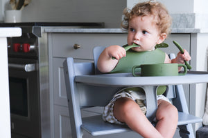 Silicone bowl with handles 
