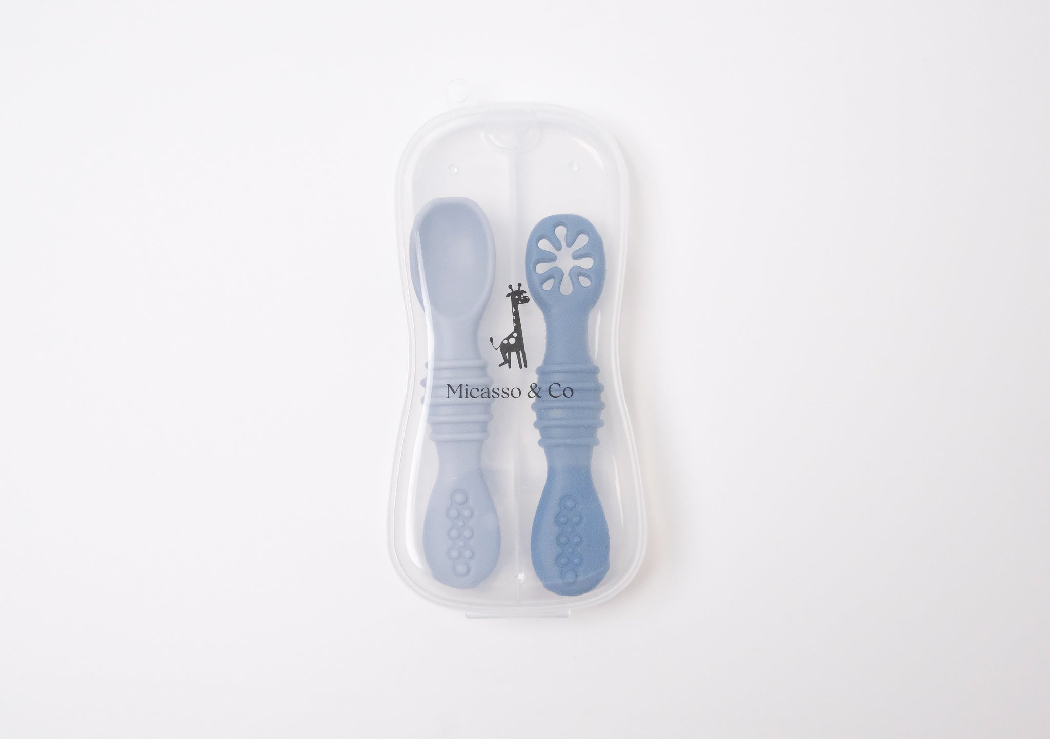 Cuillère pour bébé en silicone, 2pcs Baby Spoons Ustensile d'apprentissage  adapté à la dentition de première étape recommandé par les experts en  sevrage (vert)