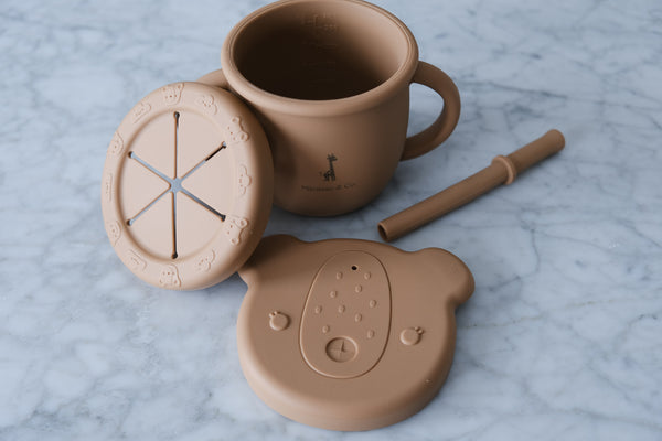 2-in-1 training cup for snacks and liquids